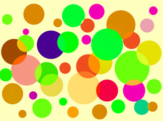 Sticker - background with circles