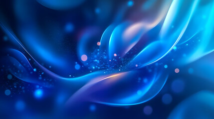 Poster - Blue light gradient / background smooth blue blurred abstract.