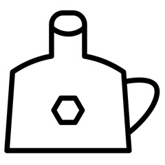Poster - Bright Cafe Moon Line Icon