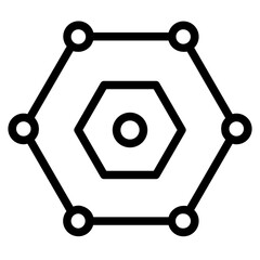 Poster - Eye Internet Network Line Icon