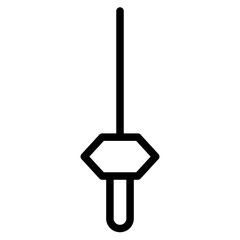 Poster - Game Sport Sword Line Icon