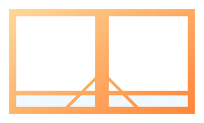 Poster - Landscape frame for video media player interface. Online stream futuristic technology style.