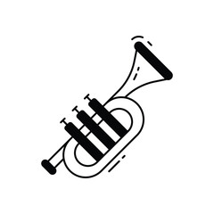 Wall Mural - Trumpet vector icon