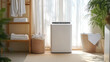 © The Pixel Store - Laundry room top load washing machine, technology, Ai