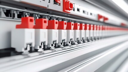 Poster - high-resolution image of precision electronic components in detail