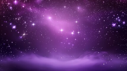 Wall Mural - Purple Cosmos Night Sky