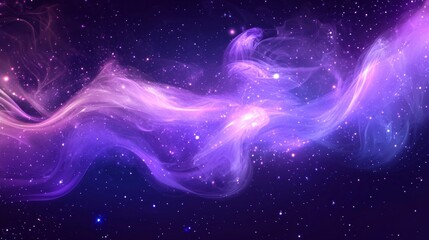stunning purple nebula in the cosmic galaxy