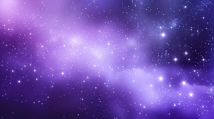 Wall Mural - Purple Nebula Space Background