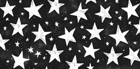Wall Mural - A modern illustration of a galaxy adorned with stars set against a space backdrop