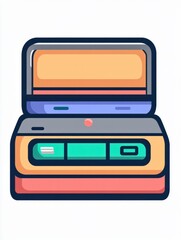 Poster - Printer multi color style icon. Simple thin line, outline of internet things icons for ui and ux, website or mobile application