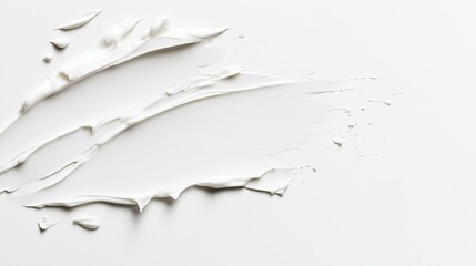 Poster - a smooth white cream being spread across a clean surface with a textured pattern in a well-lit setti