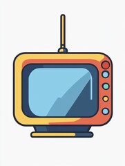 Poster - Smart tv multi color style icon. Simple thin line, outline of internet things icons for ui and ux, website or mobile application