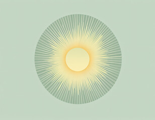 Wall Mural - Sunburst Design