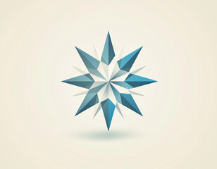 Sticker - Blue Geometric Star