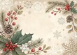 © Natalie - Christmas frame Background with ornaments