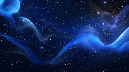 Wall Mural - Cosmic Night Sky: A Galaxy of Beauty