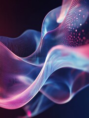 Poster - Abstract infographics visualization. Big data code representation. Futuristic network or business analytics. Graphic concept for your design.