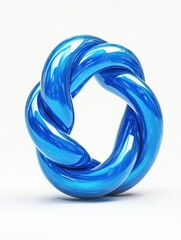 Poster - Blue 5G network icon 3d illustration isolated on white background