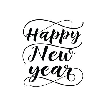 Happy New Year Abstract typography design for T Shirt, Holiday greeting card. new year vector illustration 
