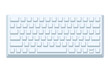 © Serfus - White keyboard without letters in minimalist voluminous style