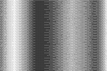 Poster - Bitmap striped gradient background. Textured dither retro game pattern. Vector abstract digital noisy wallpaper. Grunge glitch halftone wallpaper