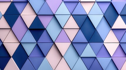 Poster - Vibrant Geometric Abstract Triangular Pattern Mosaic Backdrop for Digital Art or Architectural Design