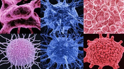 Aufkleber - Exploring microscopic cellular structures in a laboratory research environment