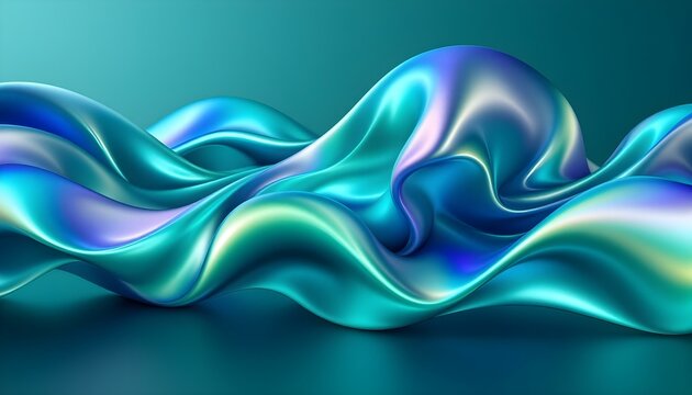 Colorful Glass 3D Object abstract wallpaper background. Abstract 3d modern wave background. Abstract graphic art wallpaper background computer