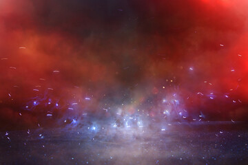 Wall Mural - abstract background of soft focus bokeh lights