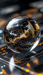 Poster - Global economic volatility through a crystal ball lens analyzing market trends in a digital environment