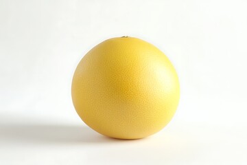 grapefruit yellow isolated on a white background, close up
