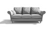 © Brynjar - A simple, modern gray sofa with plush cushions, suitable for living room seating.