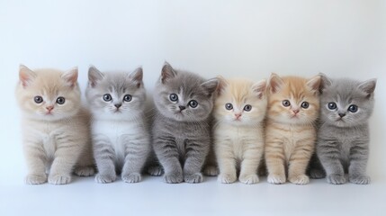 Adorable British Shorthair Kittens in Soft Colors