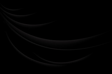 Poster - Abstract background black luxury fabric background, silk cloth texture, shiny satin curtain with waves and drapery. Luxurious background design. Elegant wallpaper design. Vector illustration