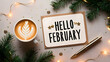 © NupRas Design - Season greeting welcome new month February message greeting