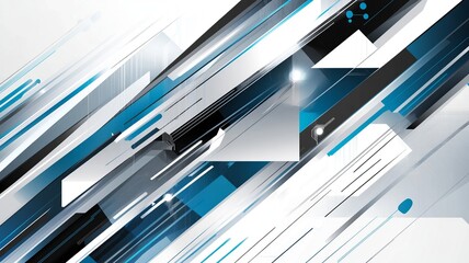 Leinwandbilder - Minimalistic vector background with soft gradients and abstract shapes, perfect for text overlay and versatile design use