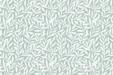 Poster - Toile pattern tapestry. Linocut print. Monochrome botanical pattern background. Created with Generative AI technology.