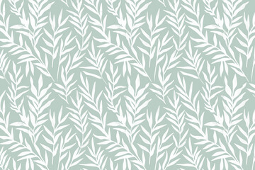 Poster - Toile pattern tapestry. Linocut print. Monochrome botanical pattern background. Created with Generative AI technology.
