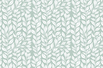 Poster - Toile pattern tapestry. Linocut print. Monochrome botanical pattern background. Created with Generative AI technology.