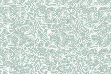 Poster - Toile pattern tapestry. Linocut print. Monochrome botanical pattern background. Created with Generative AI technology.