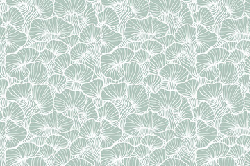 Poster - Toile pattern tapestry. Linocut print. Monochrome botanical pattern background. Created with Generative AI technology.