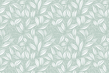 Poster - Toile pattern tapestry. Linocut print. Monochrome botanical pattern background. Created with Generative AI technology.