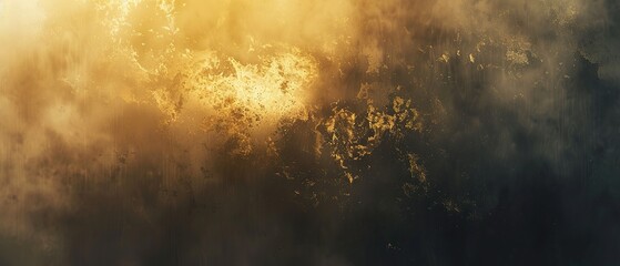 Wall Mural - Abstract Gradient Backdrop: Gray, Brown, and Golden Yellow Glowing Light Effect