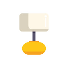 Poster - modern desk lamp casting a warm glow on a workspace, creating an inviting ambiance for work or study