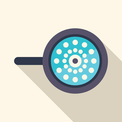 Poster - Security camera with multiple lenses providing comprehensive surveillance, ensuring safety and protection in a flat design