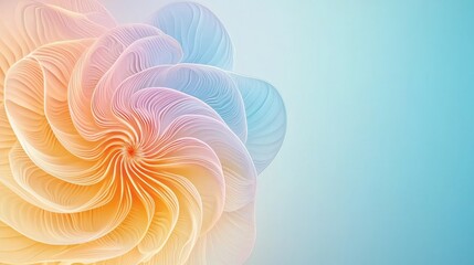 Poster - An abstract and colorful design featuring a swirl of soft pastel colors, creating a soothing and modern visual effect for various creative projects.