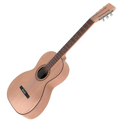 Wall Mural - A wooden acoustic guitar with a classic design, suitable for music creation and performance.