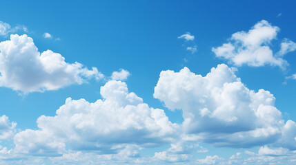 Wall Mural - sky background with tiny clouds. panorama sky background
