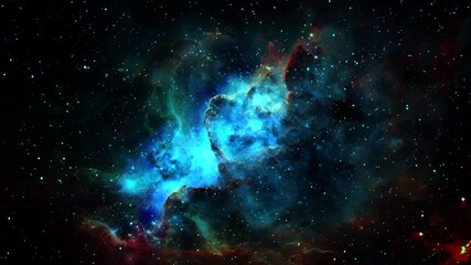 Wall Mural - outer space background nebula particles
