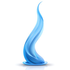 Aufkleber - Flowing blue design capturing the essence of water in abstract art